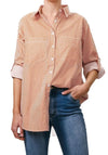 'Carly' Stripe Shirt - Orange