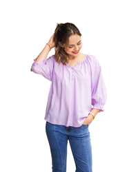 'Lilly' Top - Lilac