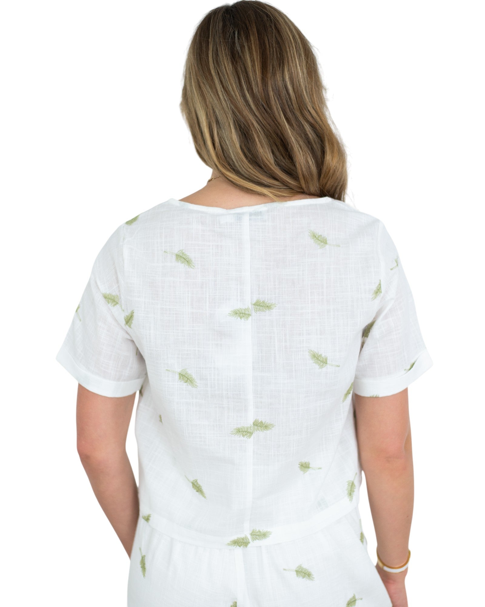 'Jenny' Linen Pant Set - White