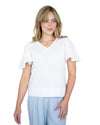'Tracey' Linen Top - White