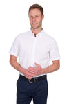 'Christopher' Shortsleeve Linen Shirt - White