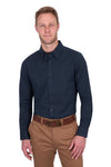 ‘Roger' Longsleeve Linen Shirt - Navy