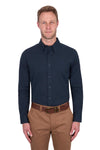 ‘Roger' Longsleeve Linen Shirt - Navy