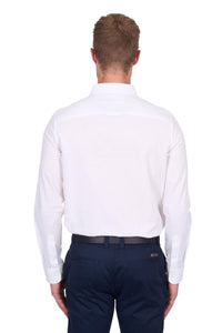 'Christopher' Longsleeve Linen Shirt - White