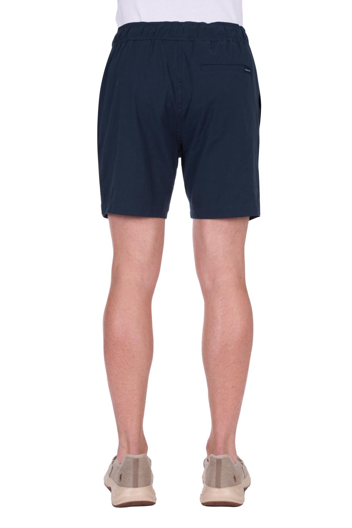 'Felix' Linen Shorts - Navy