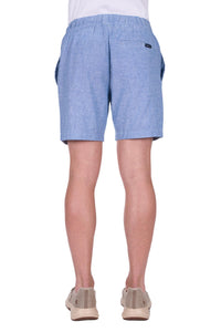 'Felix' Linen Shorts - Chambray