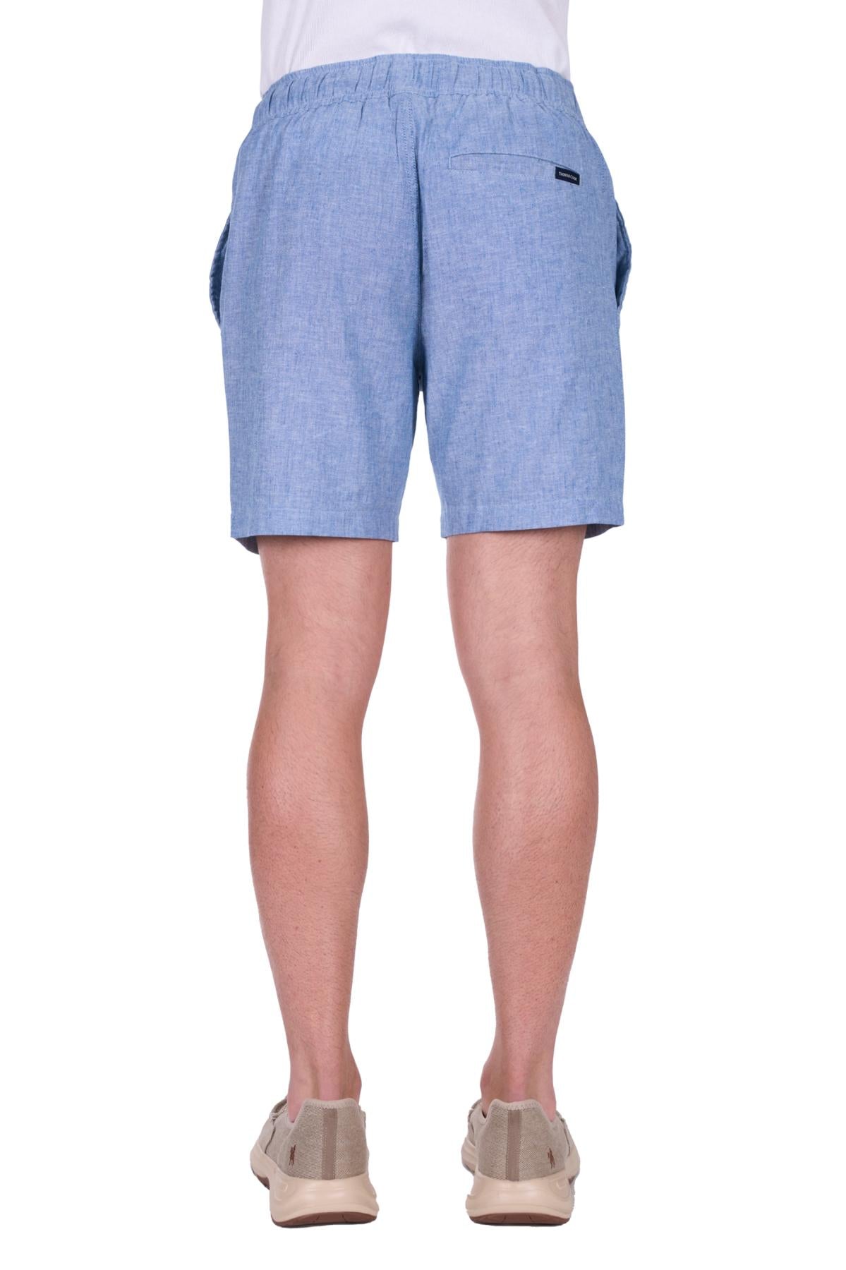 'Felix' Linen Shorts - Chambray