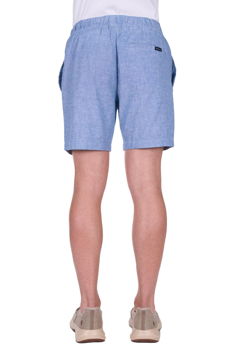'Felix' Linen Shorts - Chambray
