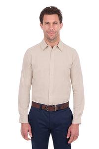TC Mens TC Linen Longsleeve Shirt - Natural Marle