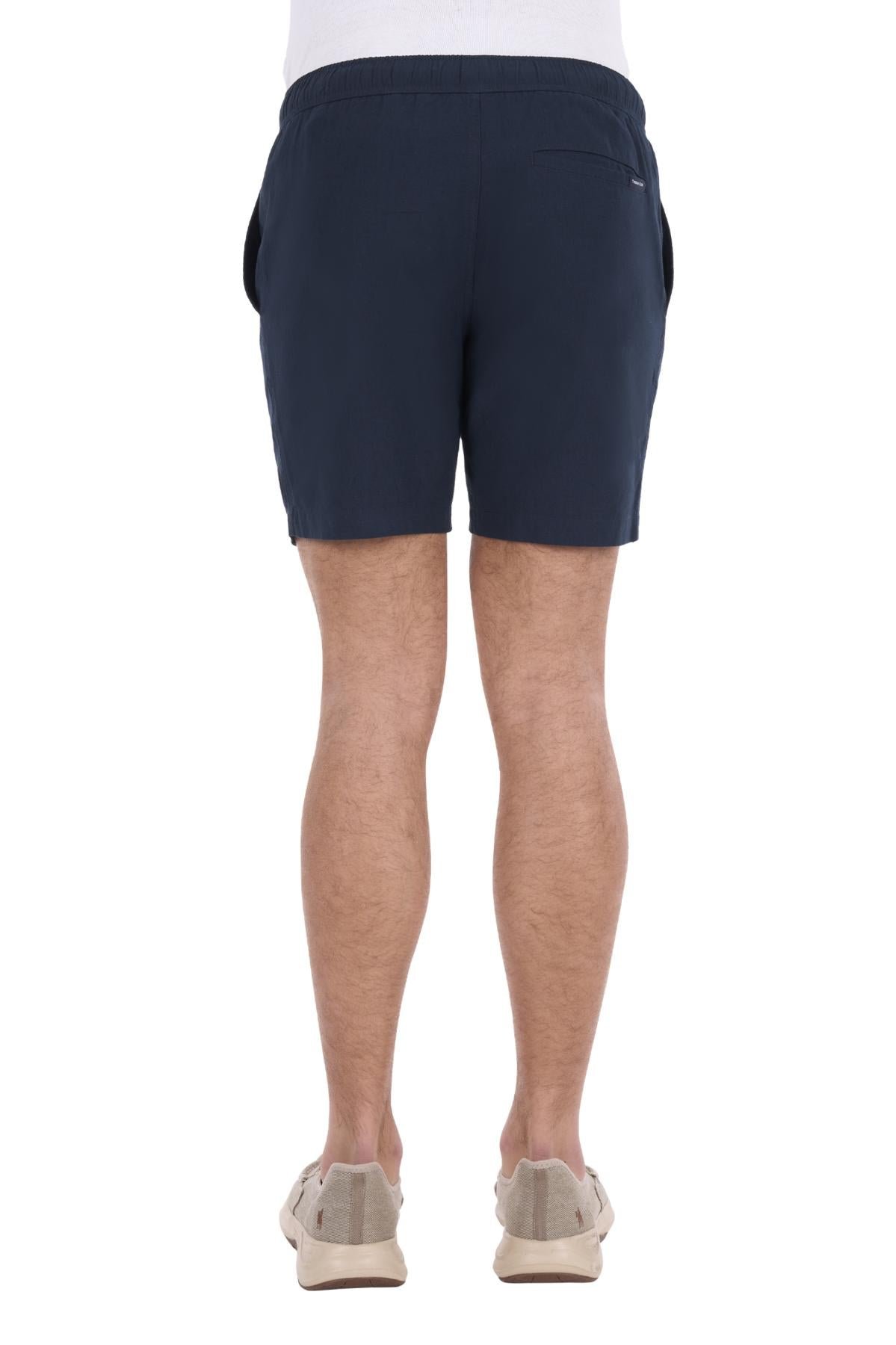 'Jaxon' Linen Shorts - Navy