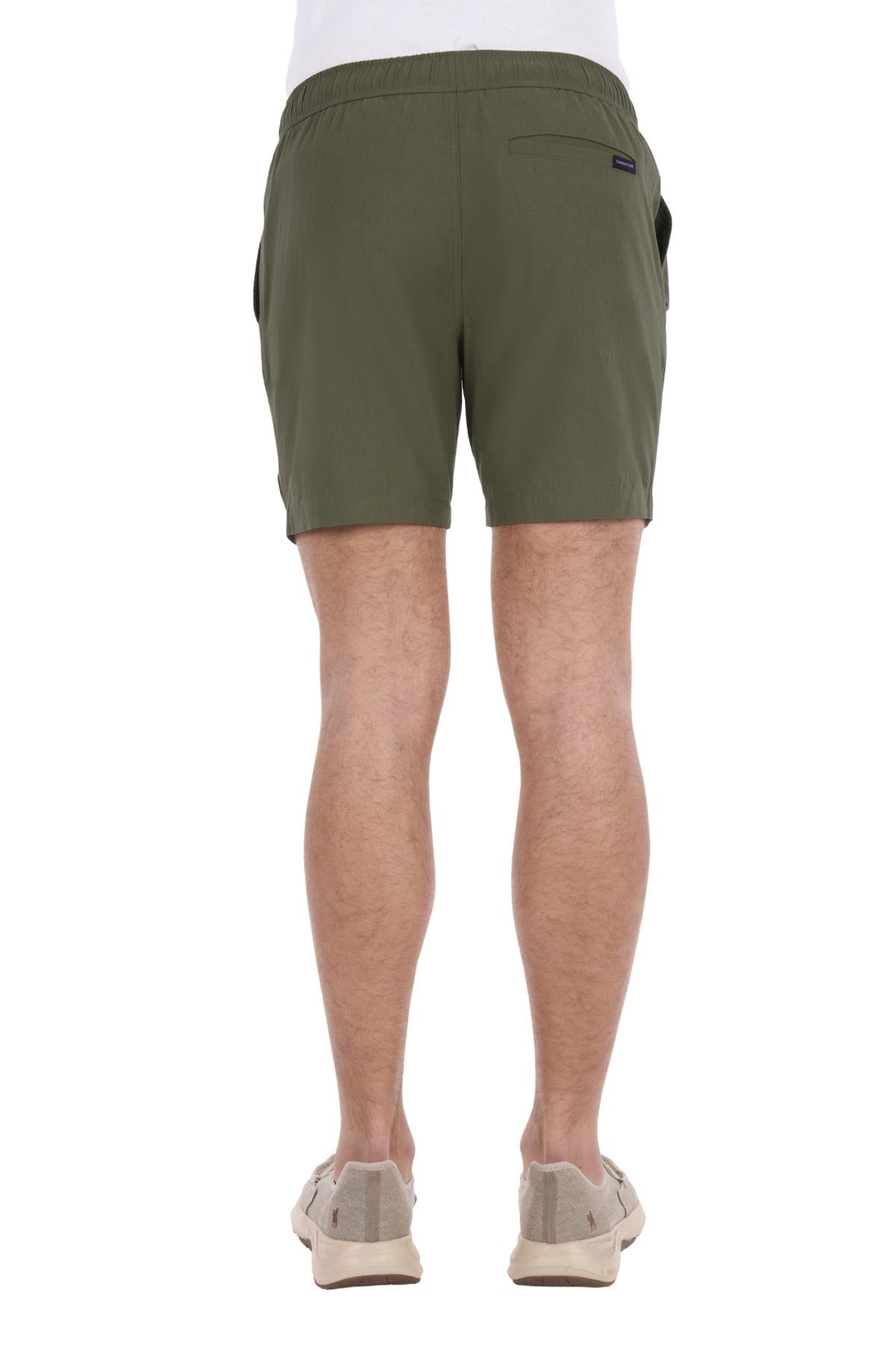 'Jaxon' Linen Shorts - Olive
