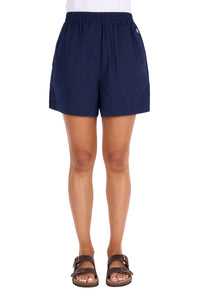 'Abby' Linen Rugger Shorts - Navy