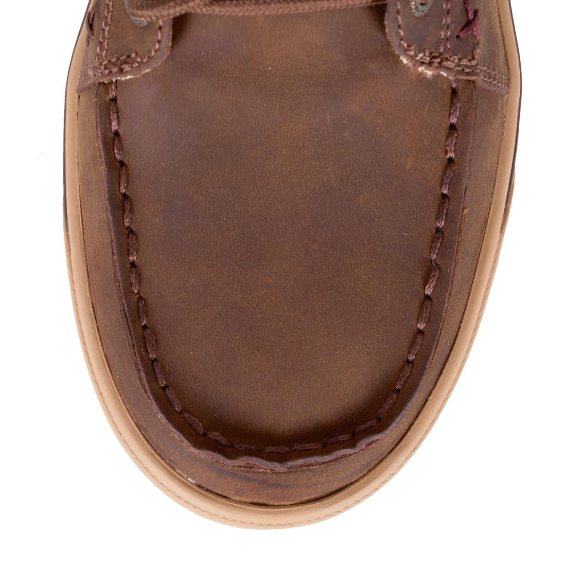 Leather Loper Lace Up Tooled Heel