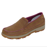 Cellstretch Slip On Mocs - Brown/Raspberry