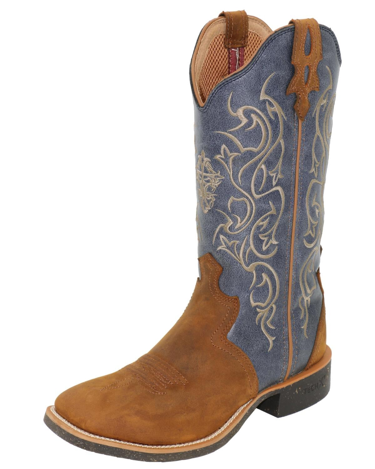 Womens 12" Tech X2 Boot - Russet Brown/Blue