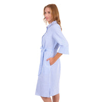 'Bea' Shirt Dress - Blue/White Stripe