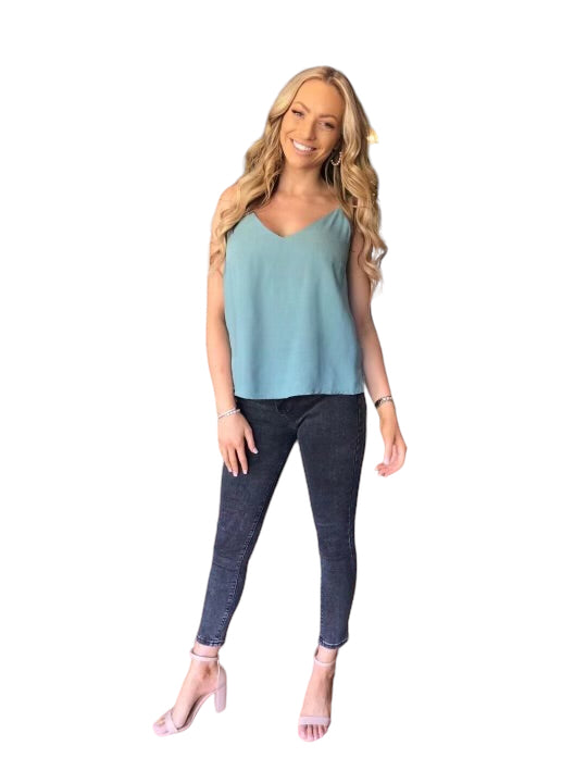 'Sal' Tank Top - Turquoise