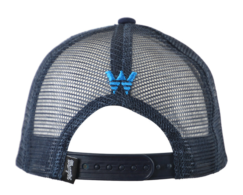 Kids 'Bridge' Trucker Cap - Navy & Red