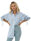 'Bonnie' Stripe Top - Blue