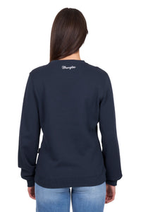 'Bella' Crew Neck Jumper - Navy