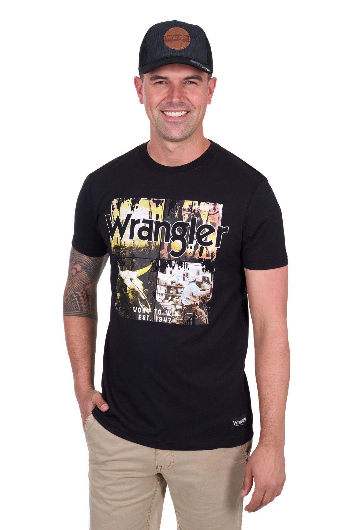 'Luis' Short Sleeve Tee - Black