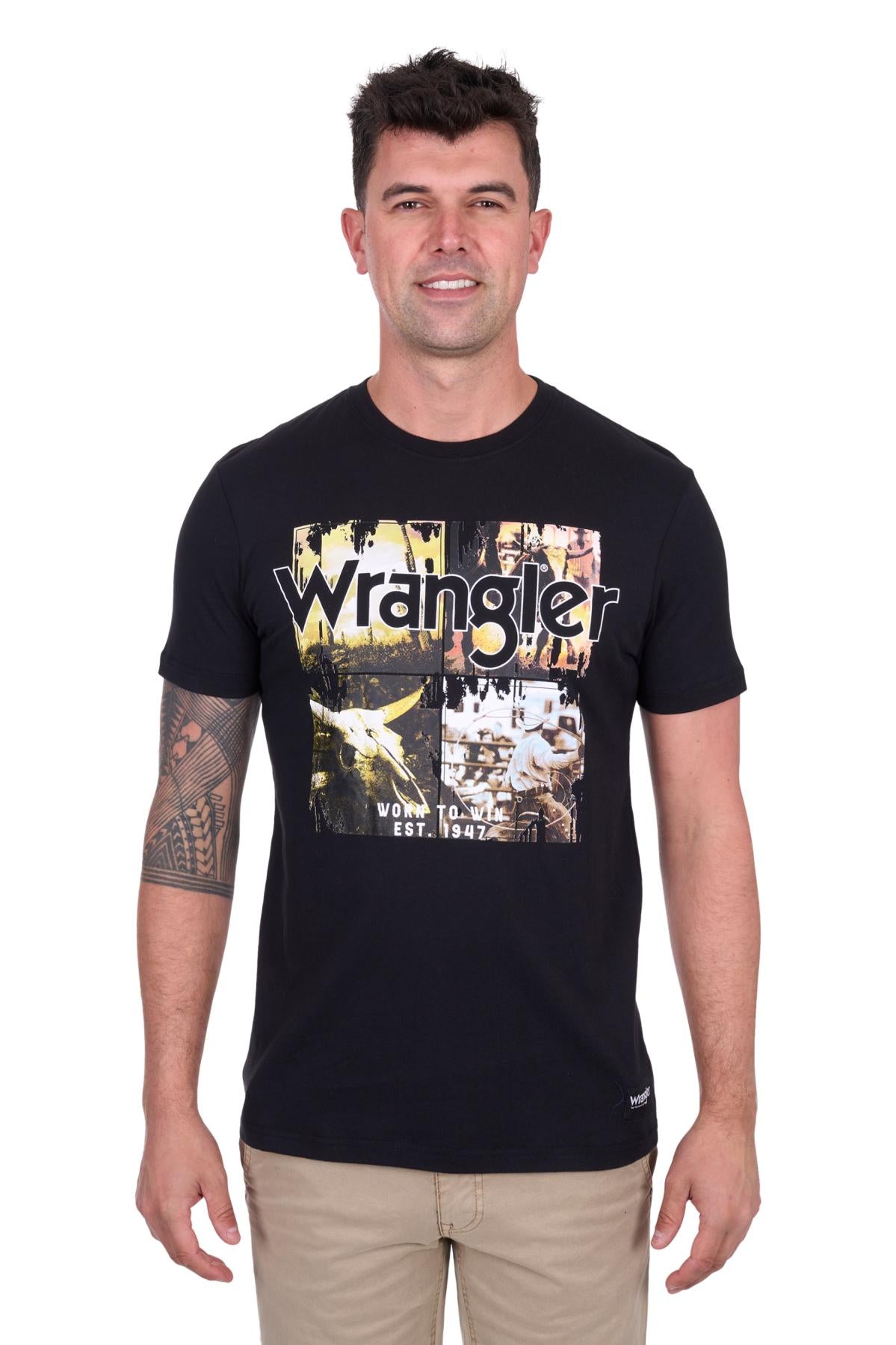 'Luis' Short Sleeve Tee - Black