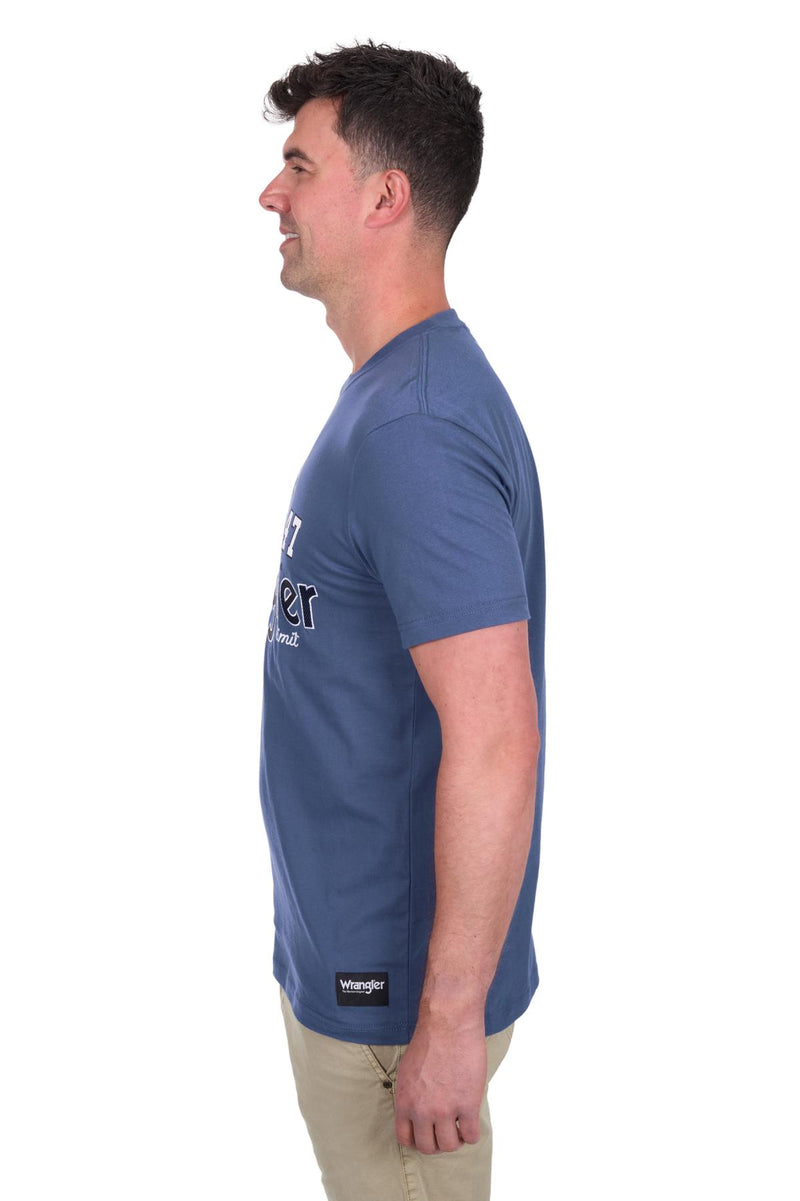 'Michael' Short Sleeve Tee - Denim Blue