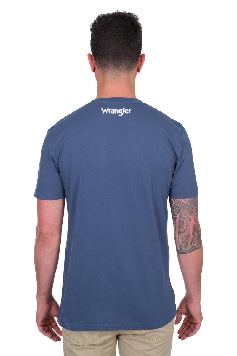 'Michael' Short Sleeve Tee - Denim Blue
