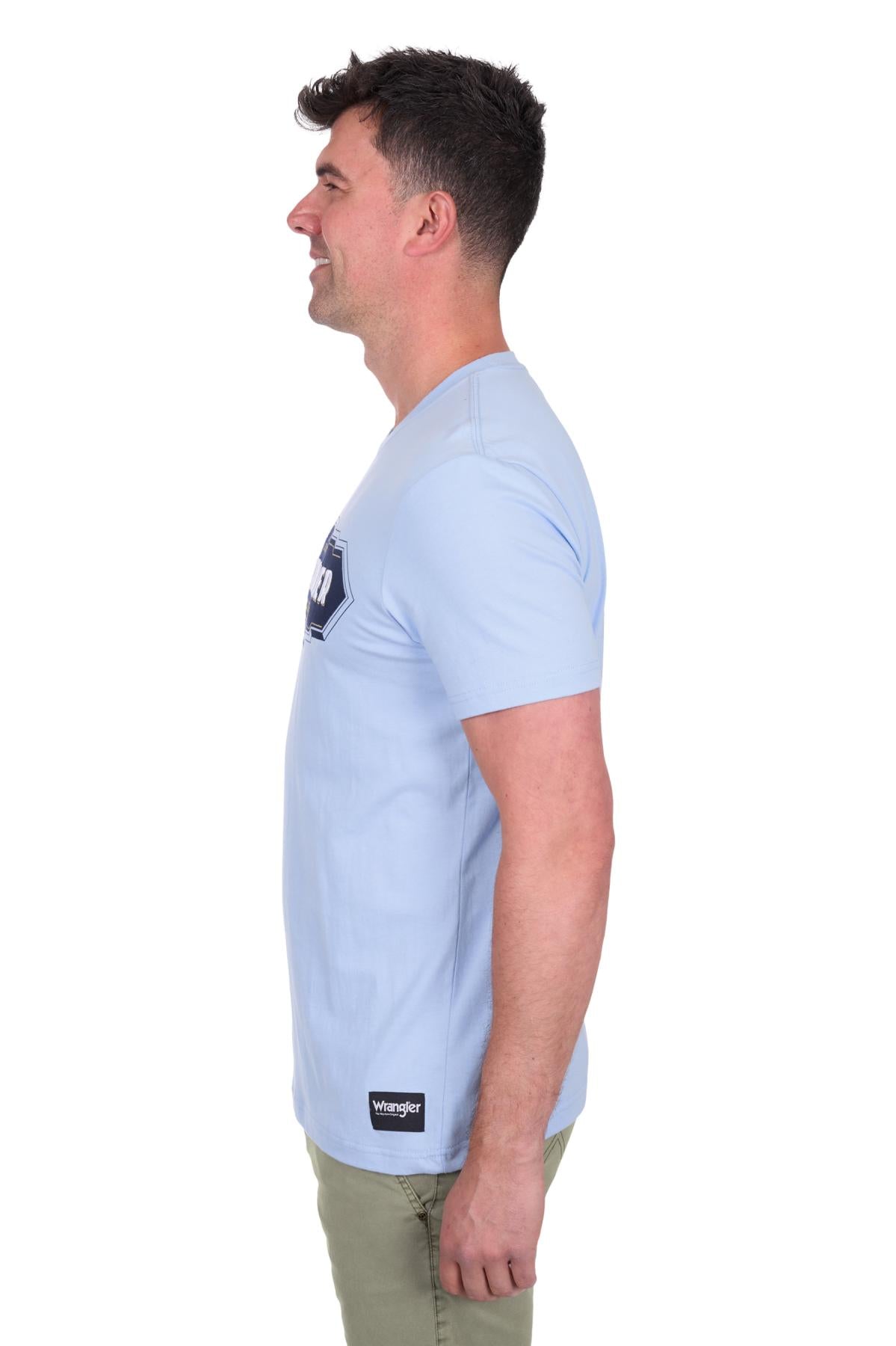 'Roy' Short Sleeve Tee - Light Blue