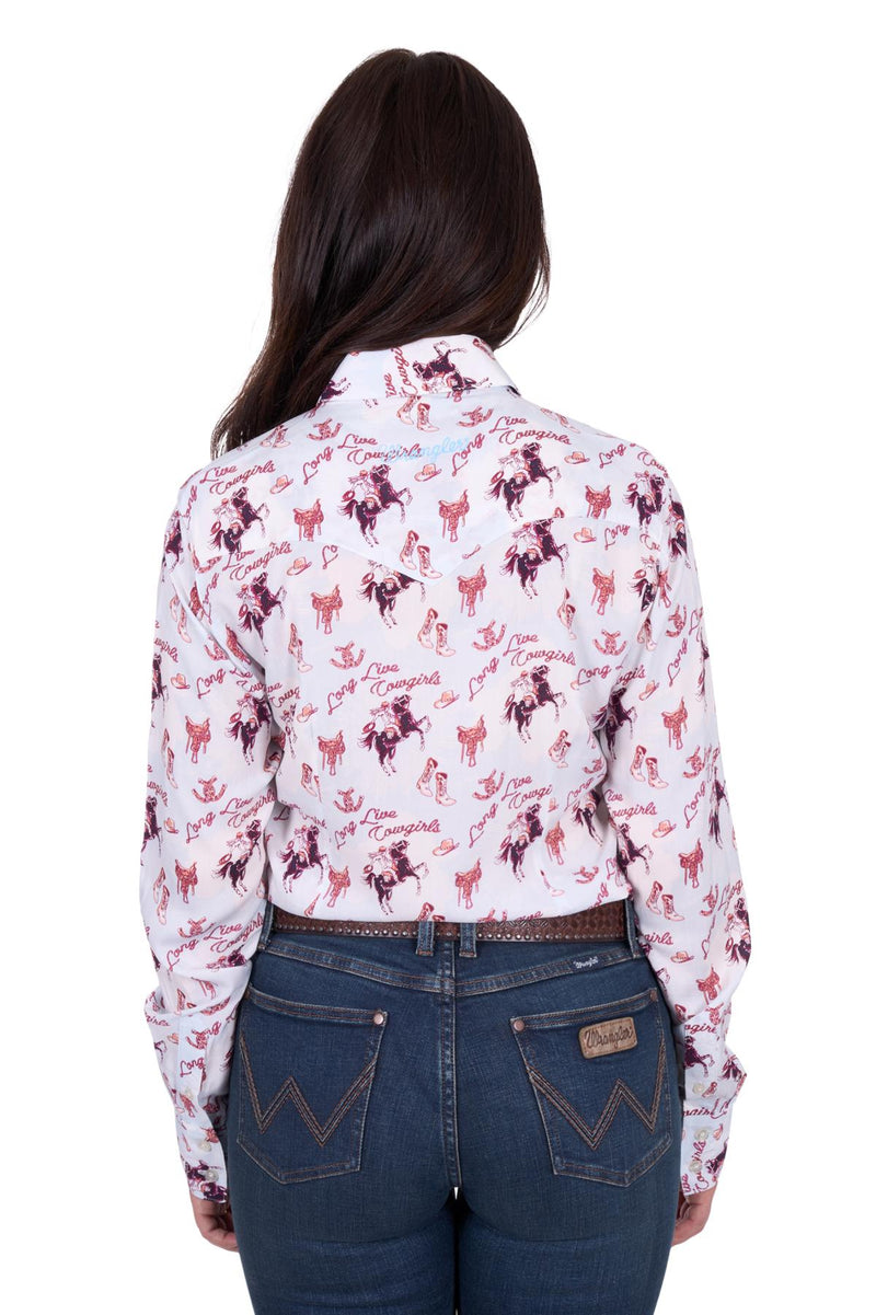 'Doreen' Long Sleeve Print Shirt - Long Live Cowgirls
