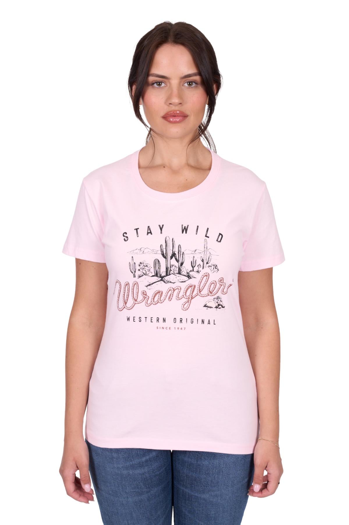 'Tahlia' Short Sleeve Tee - Blush