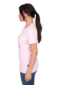 'Tahlia' Short Sleeve Tee - Blush