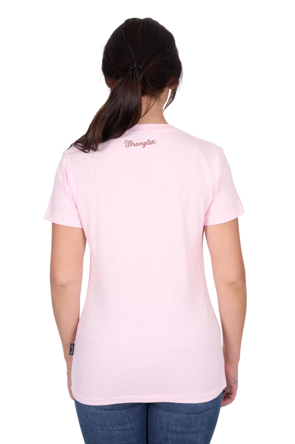 'Tahlia' Short Sleeve Tee - Blush