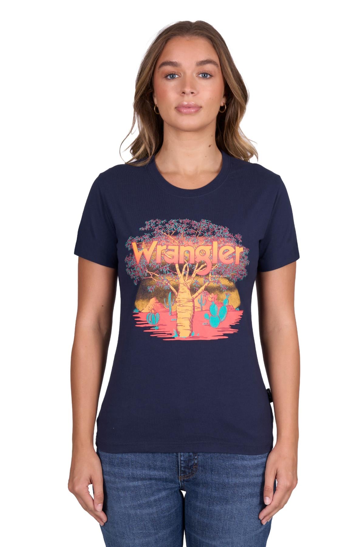 'Lottie' Short Sleeve Tee - Navy