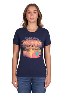 'Lottie' Short Sleeve Tee - Navy