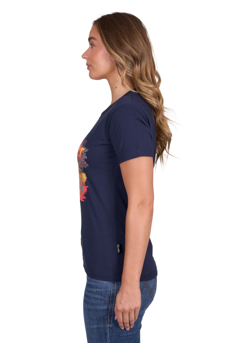 'Lottie' Short Sleeve Tee - Navy