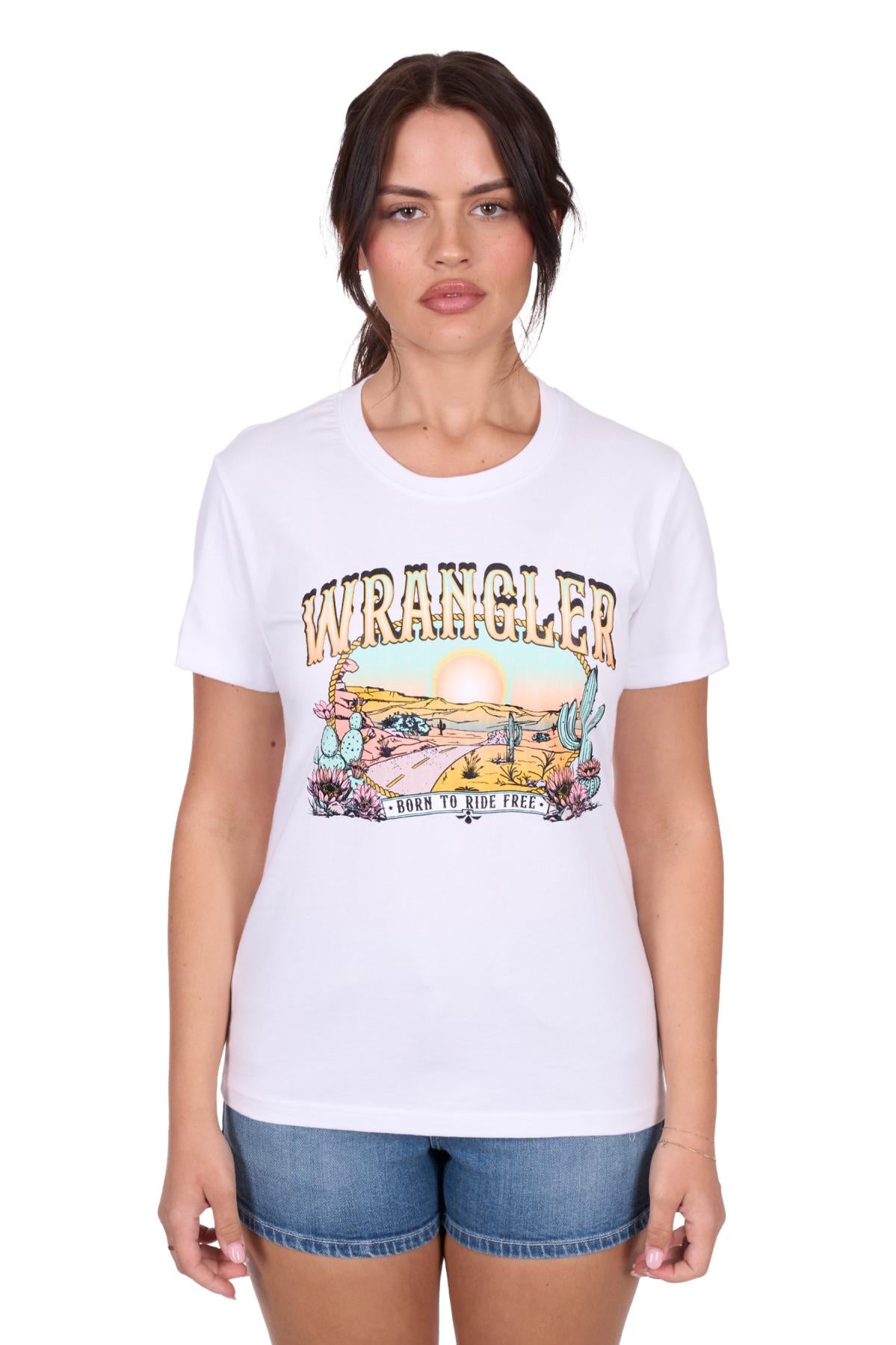 'Helena' Short Sleeve Tee - White