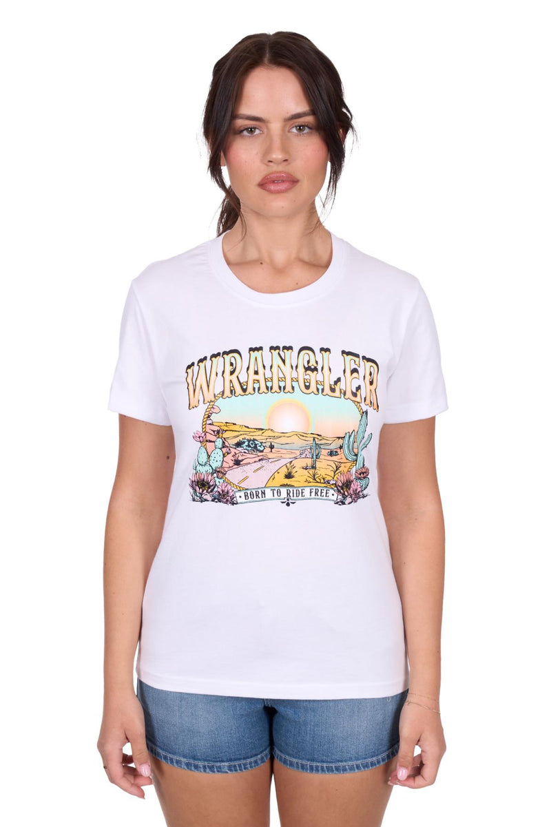 'Helena' Short Sleeve Tee - White