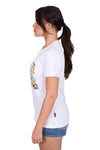 'Helena' Short Sleeve Tee - White