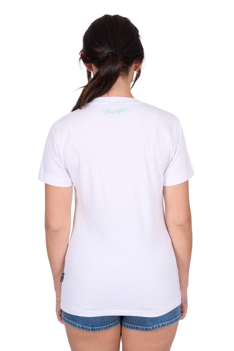 'Helena' Short Sleeve Tee - White