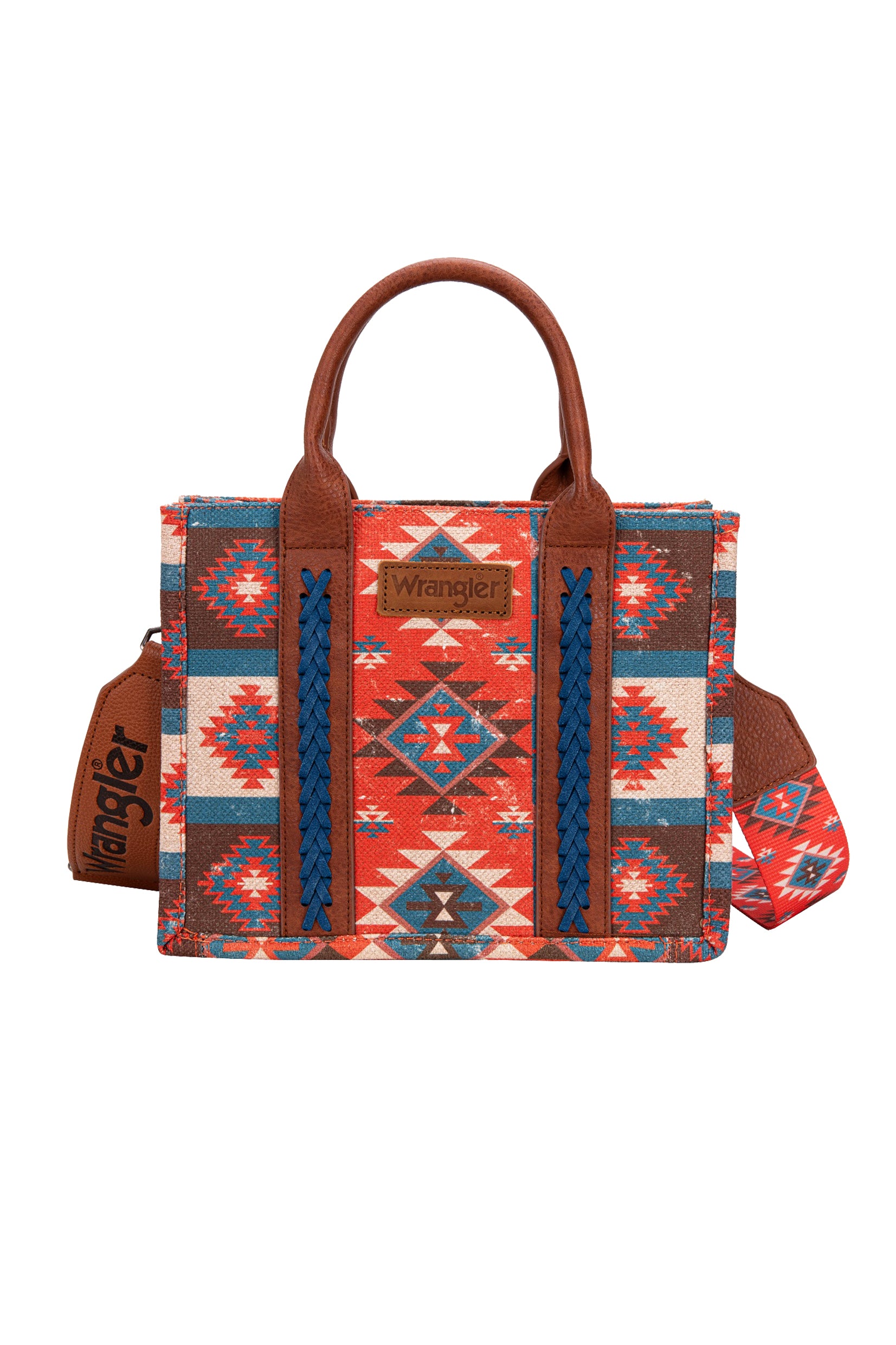 Wrangler 'Macy' Aztec Crossbody Bag - Coral