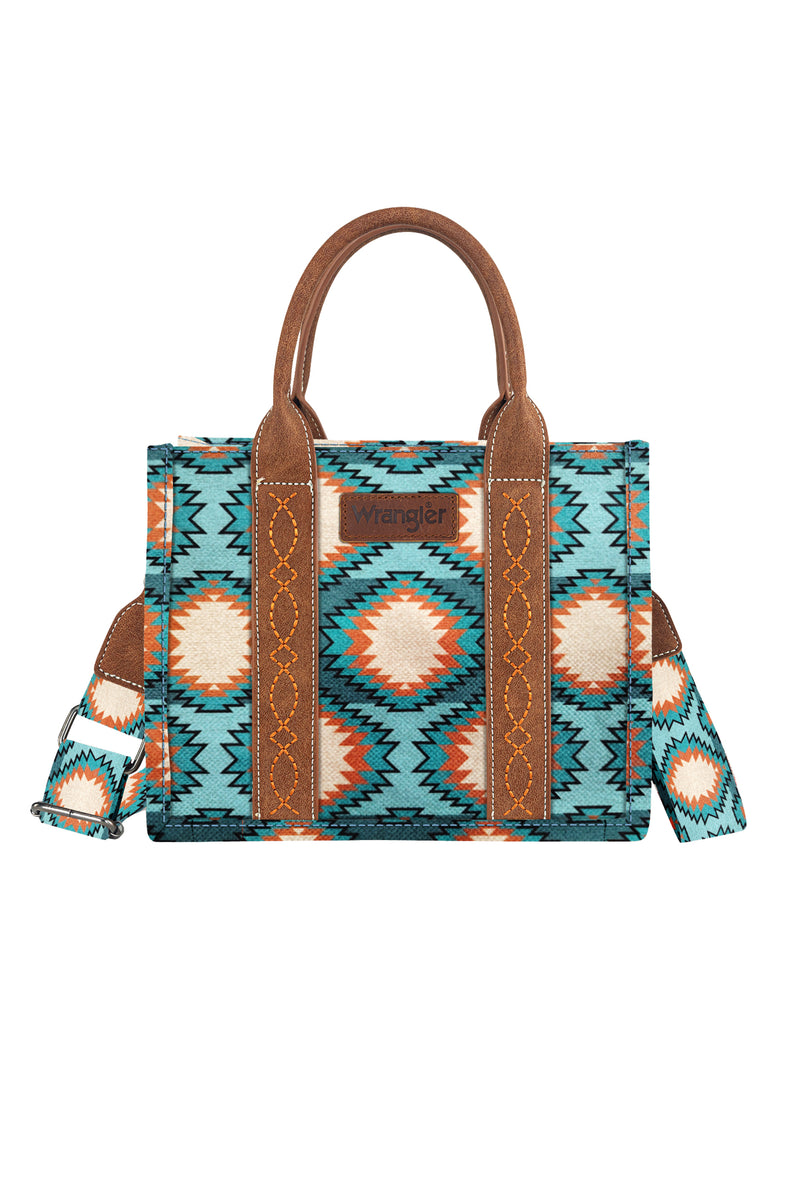 Wrangler 'Inez' Aztec Crossbody Bag - Turquoise