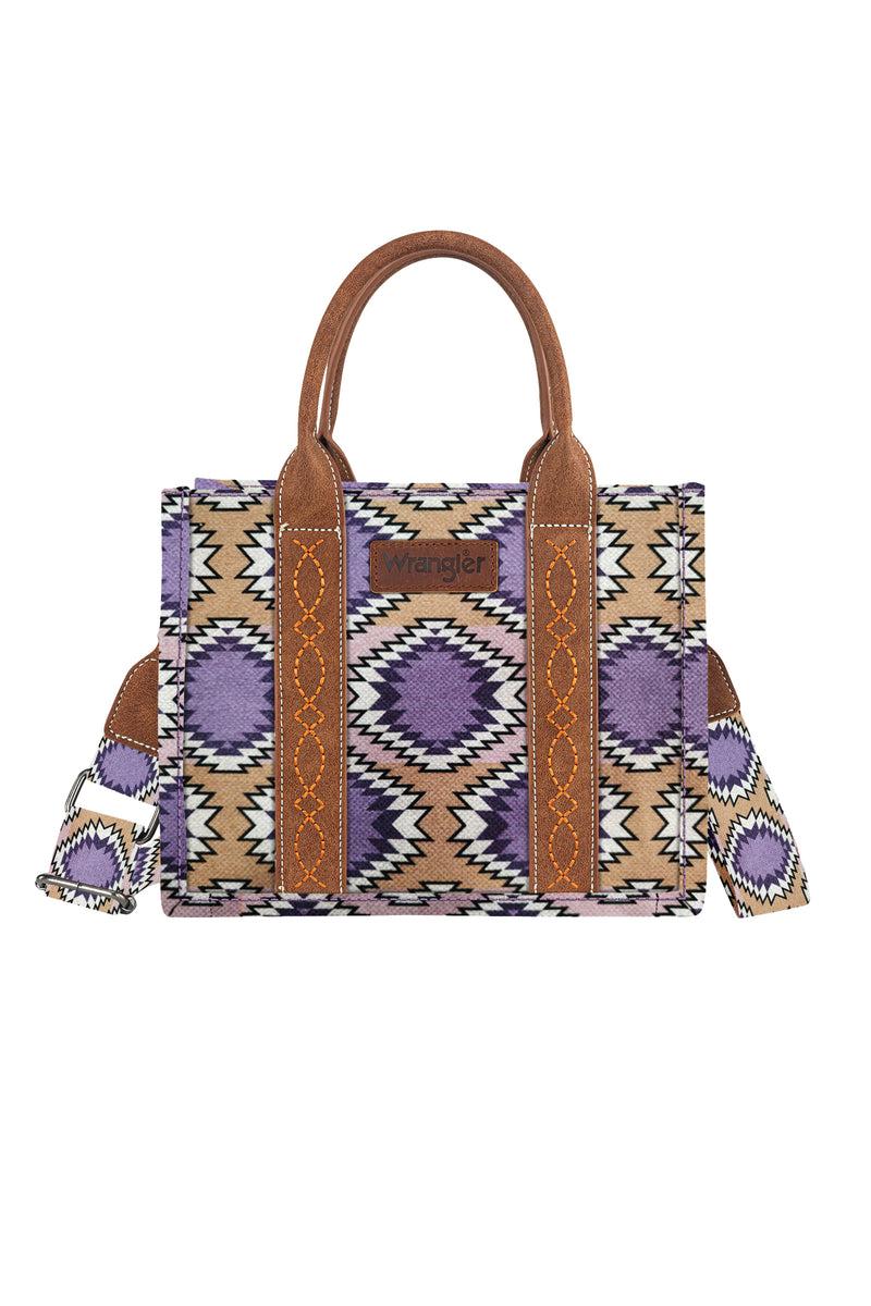 Wrangler 'Inez' Aztec Crossbody Bag - Purple