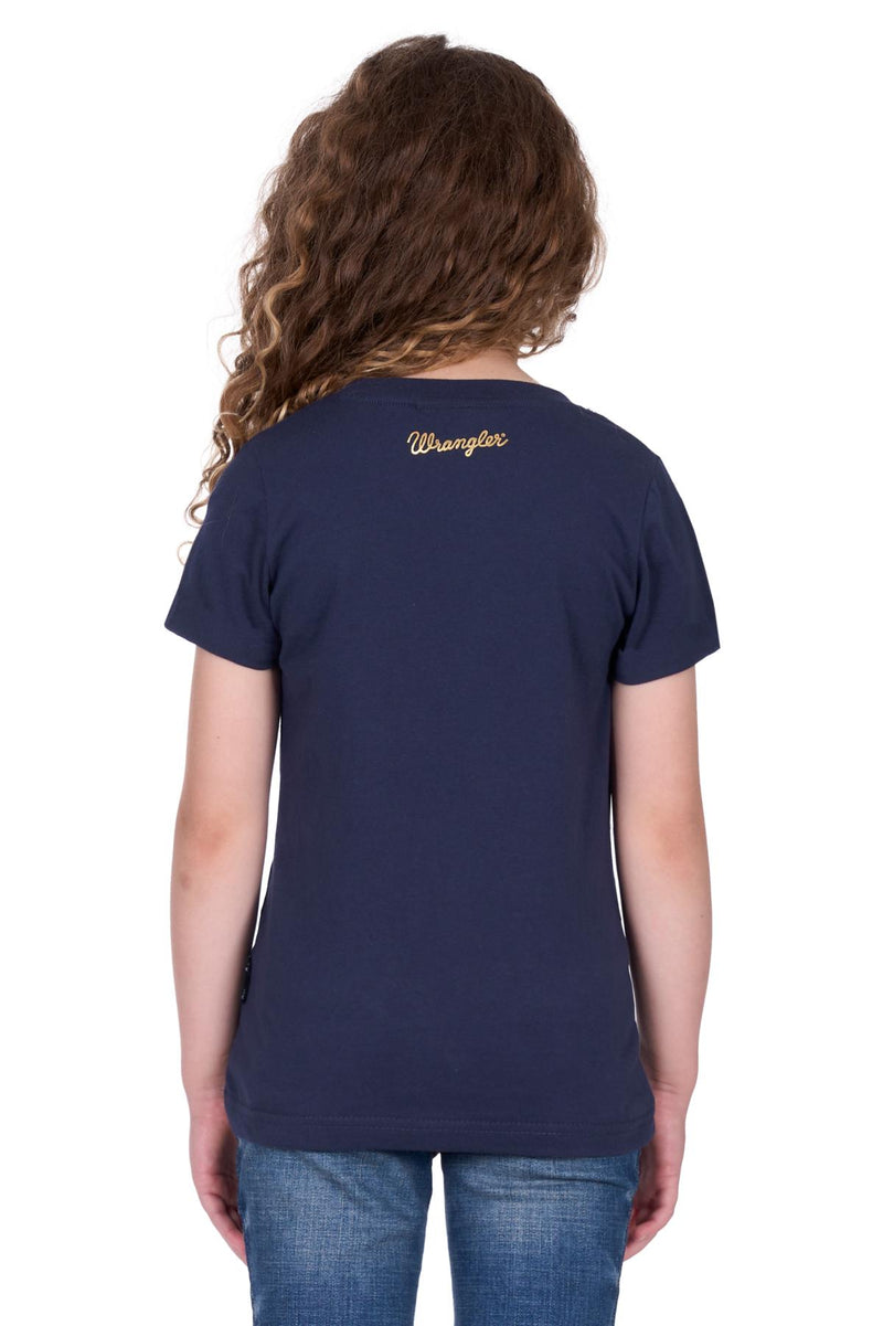 Girls 'Glenda' T-Shirt - Navy