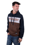 'Paul' Hoodie - Navy/Brown