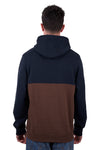 'Paul' Hoodie - Navy/Brown