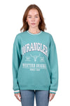 'Tabitha' Crew Neck Jumper - Turquoise