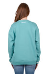 'Tabitha' Crew Neck Jumper - Turquoise
