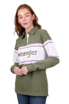 'Eliza' Stripe Rugby - Olive