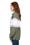 'Eliza' Stripe Rugby - Olive